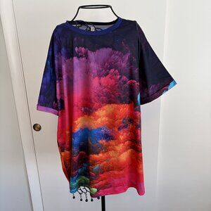 Pixie Lady Women's 2X Bright Colorful T-Shirt in Excellent Condition